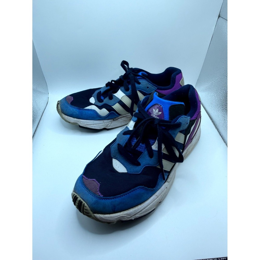 Adidas Yung-96 DB2606 Mens 9 Sneaker Collegiate Navy Sesame Blue Running Shoes